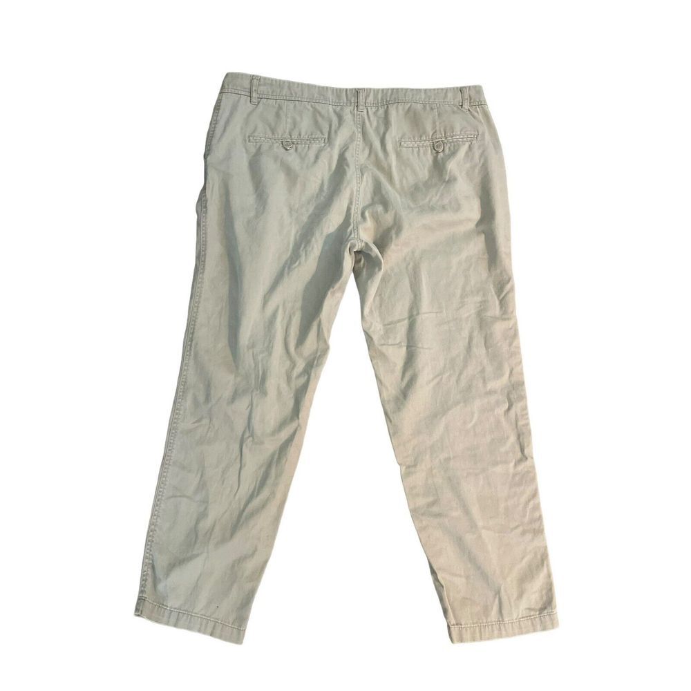 Woolrich Beige Pants Straight Leg MidRise Light Wash Button Pockets Women 36.5in